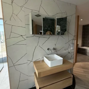 Meuble vasque en bois